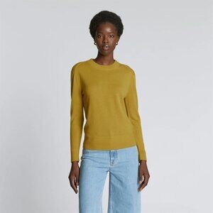 Everlane Cashmere Crew Sweater Yellow Golden Palm Women’s M
